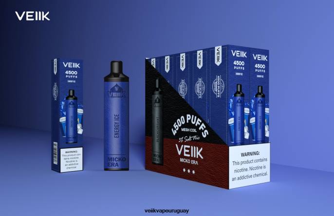 VEIIK Micko Era 4500 inhalaciones desechables de 30 mg hielo energético - VEIIK Vape Uruguay LLPN7