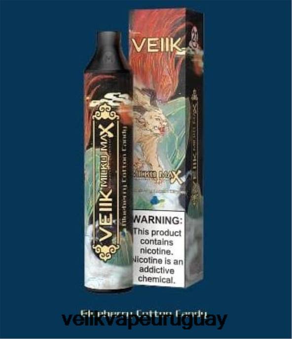VEIIK Micko MAX vaporizador desechable 1500 inhalaciones algodón de azúcar de arándanos - VEIIK Moos Pod Uruguay LLPN46