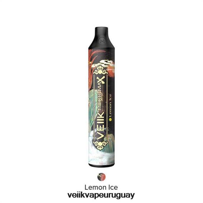 VEIIK Micko Max vaporizador desechable 1500 inhalaciones hielo de limon - VEIIK Vape Uruguay LLPN17