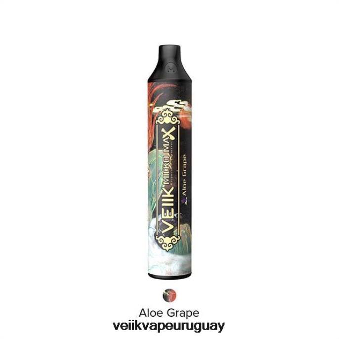 VEIIK Micko Max vaporizador desechable 1500 inhalaciones áloe uva - VEIIK Moos Pod Uruguay LLPN16