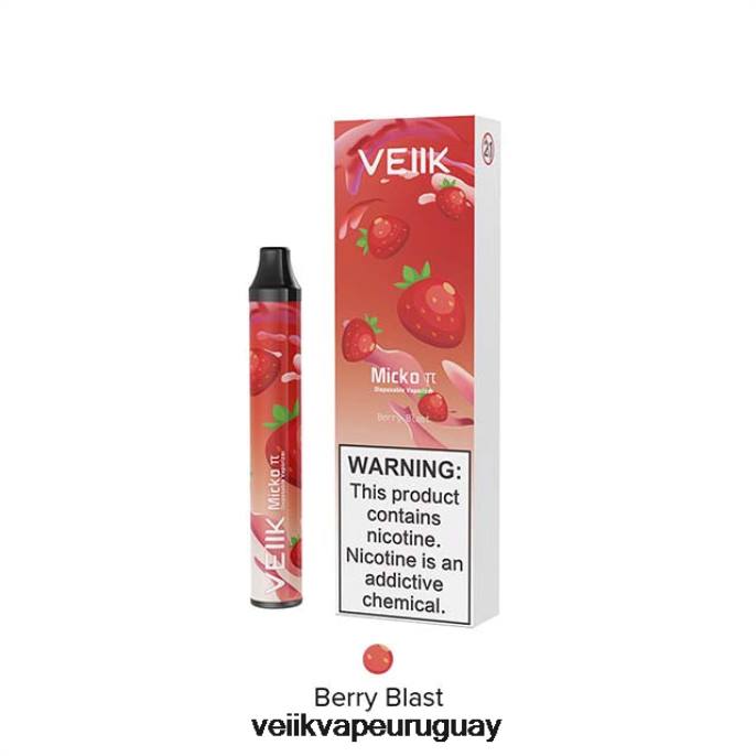 VEIIK Micko Pie vaporizador desechable 600 inhalaciones explosión de bayas - VEIIK Moos Pod Uruguay LLPN26
