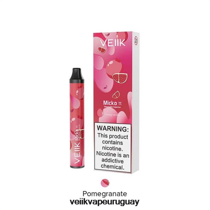 VEIIK Micko Pie vaporizador desechable 600 inhalaciones granada - VEIIK Pod Uruguay LLPN23