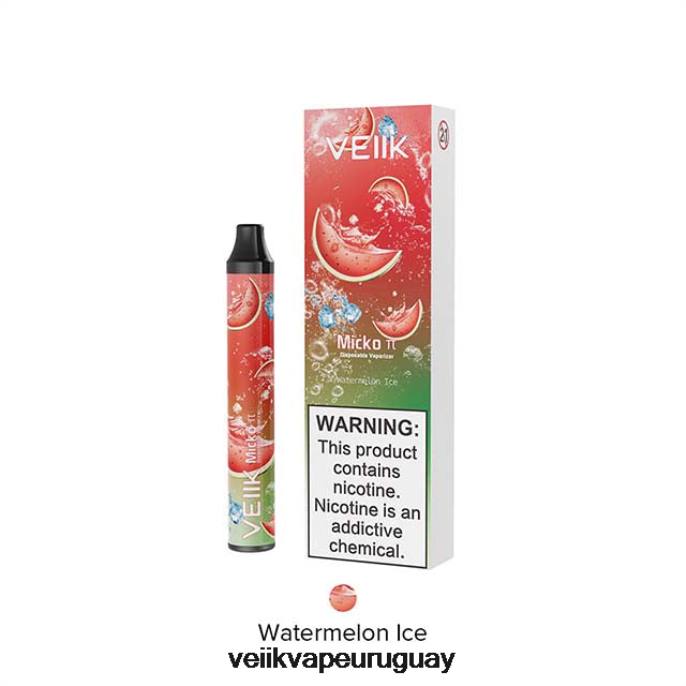 VEIIK Micko Pie vaporizador desechable 600 inhalaciones hielo de sandia - VEIIK Vape Micko Q Uruguay LLPN21