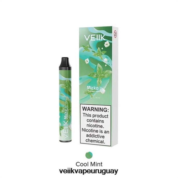 VEIIK Micko Pie vaporizador desechable 600 inhalaciones menta fresca - VEIIK Micko Q Uruguay LLPN22